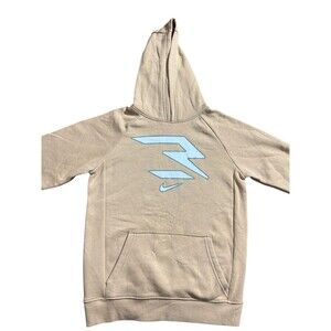 Nike 3 Brand Boy’s Brown Long Sleeve Hoodie Size L Brand New